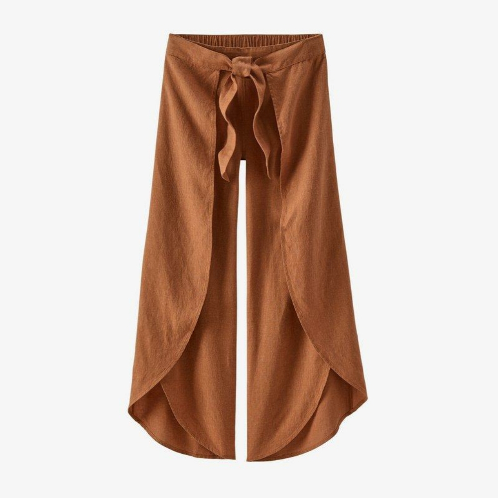 Patagonia garden island pants henna brown hemp tencel harem gypsy